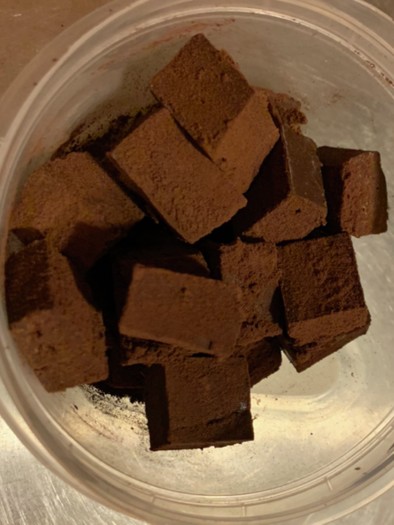 糖質ほぼゼロ⁈レンジで簡単生チョコの写真