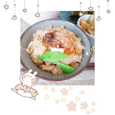 【土鍋で】ほっこり牡蠣の炊き込みご飯の写真