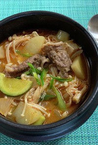 韓国⭐︎牛肉味噌シチュー  차돌된장찌개