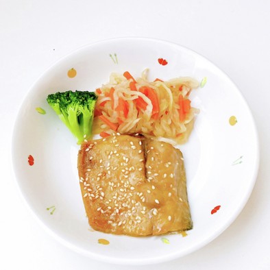 保育園給食鯖のごま味噌焼きレシピの写真