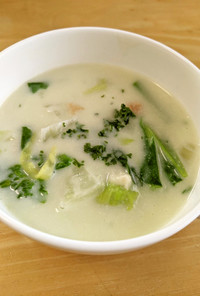 菜の花と白菜のポタージュ風スープ
