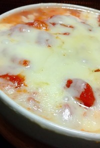豆腐のグラタン風チーズトマト