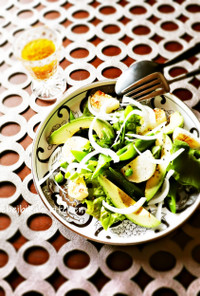 長芋とアボカドのグリーンサラダ