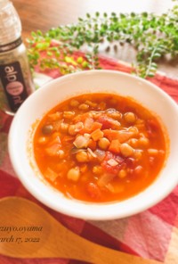 ひよこ豆の絶品トマトスープ