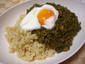 ほうれん草入り♪キーマカレー