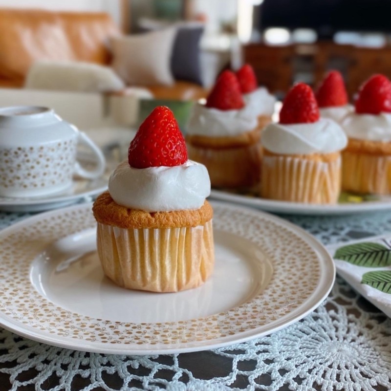 みんなの 簡単 イチゴカップケーキ レシピが55品 クックパッド