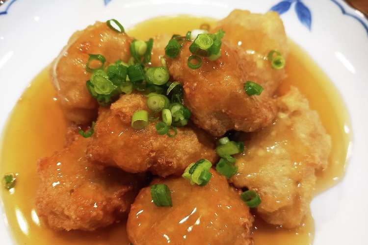 節約 肉なし 豆腐と蓮根の飛竜頭あんかけ レシピ 作り方 By クックamy クックパッド 簡単おいしいみんなのレシピが372万品