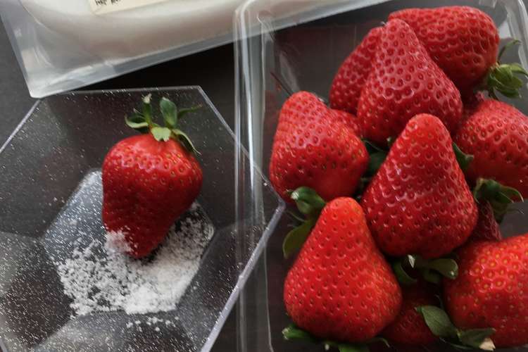 二度美味しいイチゴの食べ方 塩イチゴ レシピ 作り方 By ショコラのネネ クックパッド 簡単おいしいみんなのレシピが377万品