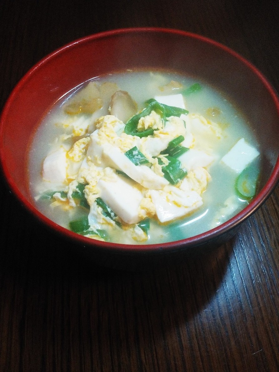 簡単☆豆腐と搾菜の中華風スープの画像