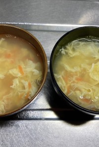 にんじんのたまごスープ