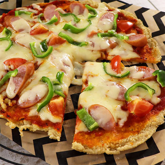 ［糖質制限］フライパンでオートミールピザの画像