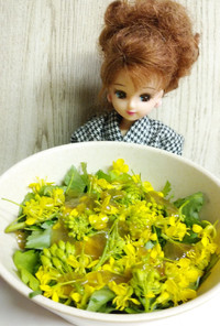 リカちゃん♡菜の花サラダ*特製かぼすドレ