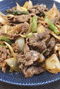 【お手軽】牛肉と春野菜の炒め物