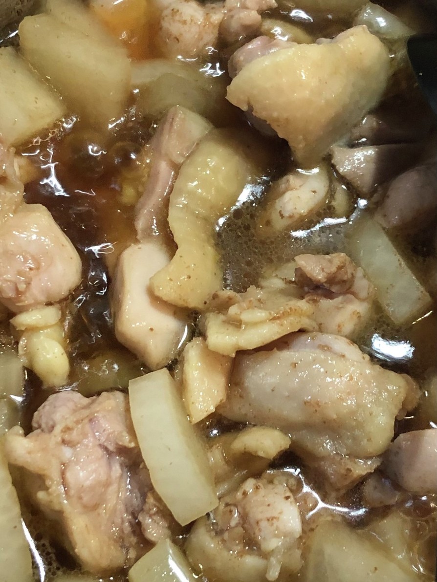 すき焼きのタレで簡単鶏と大根の煮物の画像