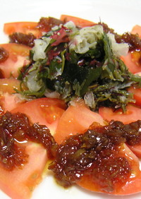 絶品ネギソースの中華トマトサラダ
