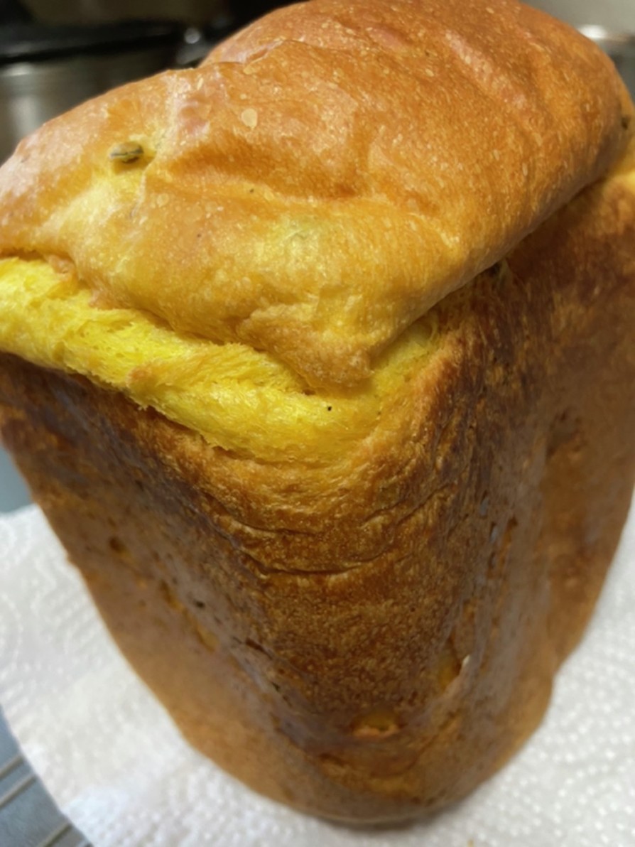 ♡HBで簡単ふわりカボチャ食パン♡の画像