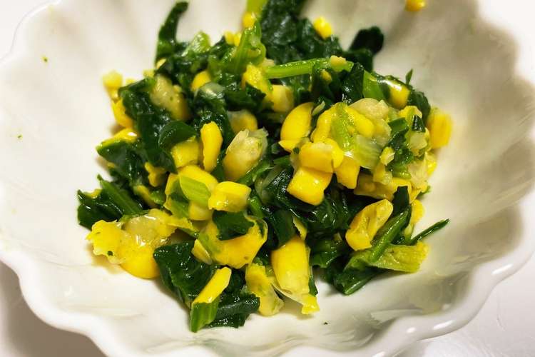 離乳食後期コーンとほうれん草のバター炒め レシピ 作り方 By 咲妃 クックパッド 簡単おいしいみんなのレシピが376万品