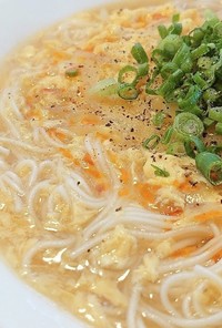 素麺/玉ねぎ/黒酢/酸辣湯麺