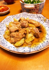 鶏肉とキャベツの炒め煮