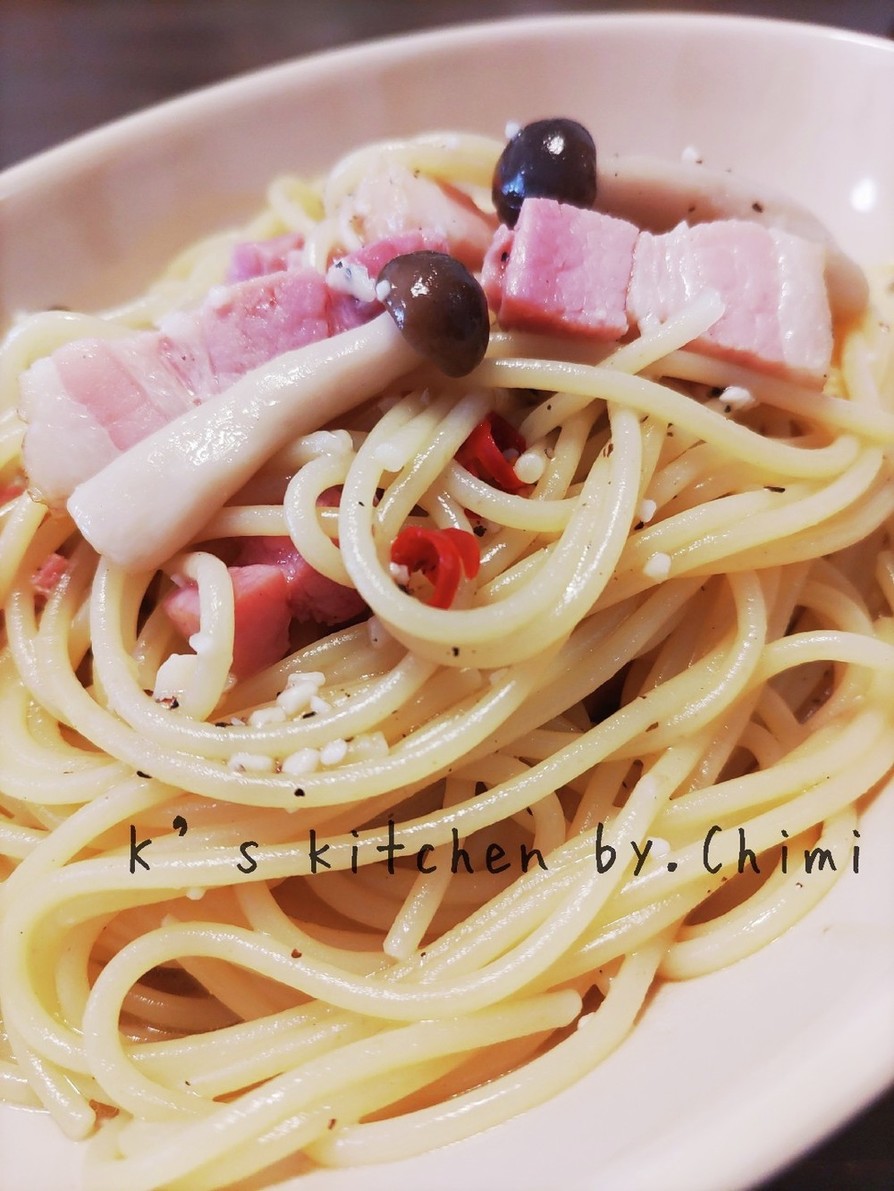リメイク☆牡蠣の出汁でペペロンチーノの画像