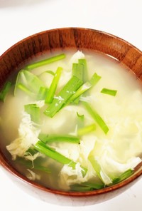 【中華でも和食でもOK】ニラ玉スープ