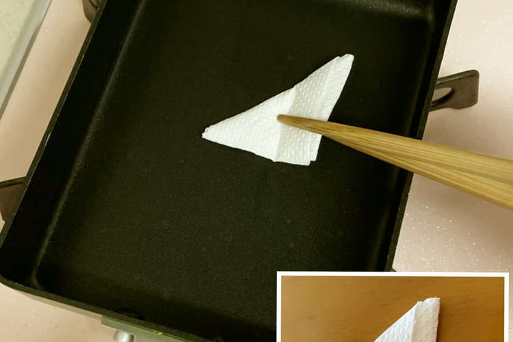 キッチンペーパーで油塗り紙 油取り紙 レシピ 作り方 By ちっぷ ９５ クックパッド 簡単おいしいみんなのレシピが373万品