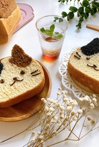超可愛い☆三毛猫☆食パン