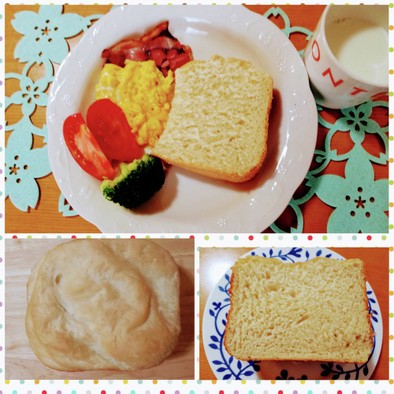 しっとりふわふわ乳製品不使用の豆腐食パンの写真