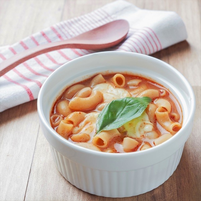 トマチリでマルゲリータ風スープマメロニの画像