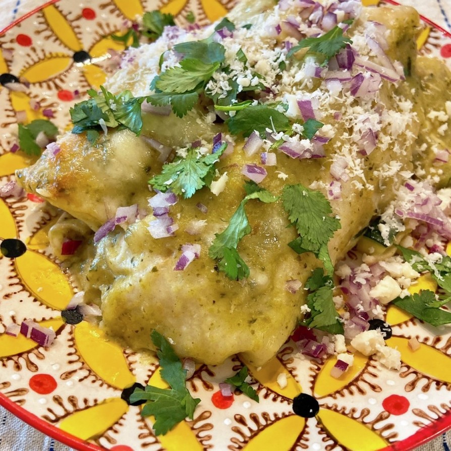 ホワイトチキンエンチラーダスロークッカーキャセロールのレシピ