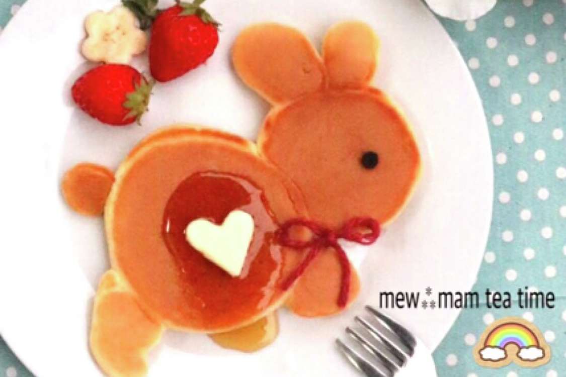 ふわふわカメさんホットケーキ♡