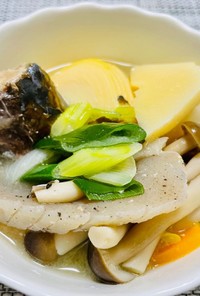 【野菜ソムリエ】竹の子と鯖の水煮の味噌鍋