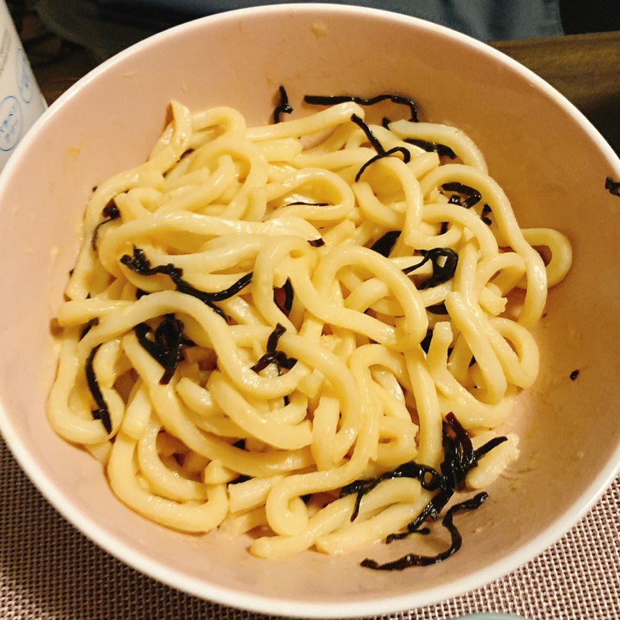 塩昆布マヨうどんの画像