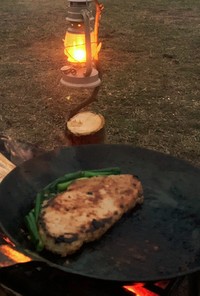 豚肉の味噌麹漬け　キャンプ飯
