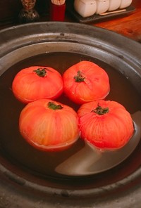 簡単！冷たいトマトの出汁煮