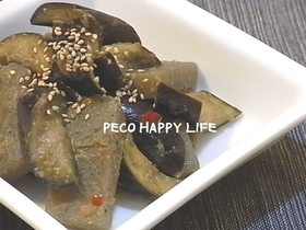☆茄子とこんにゃくのさっぱり辛味噌煮☆
