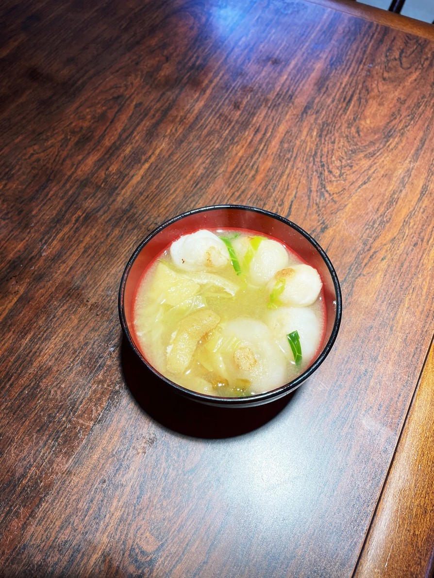 シンプルな蕗味噌のお味噌汁の画像
