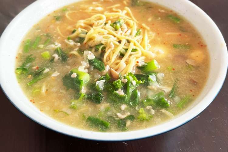 味噌汁リメイク 菜花の味噌ラーメン レシピ 作り方 By よこはまダディ クックパッド 簡単おいしいみんなのレシピが369万品