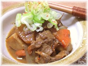 名古屋の味☆lune家の牛スジの土手煮