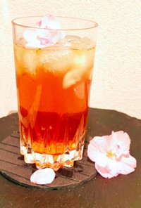 糖質オフ☆焼酎の桜の紅茶割り♪