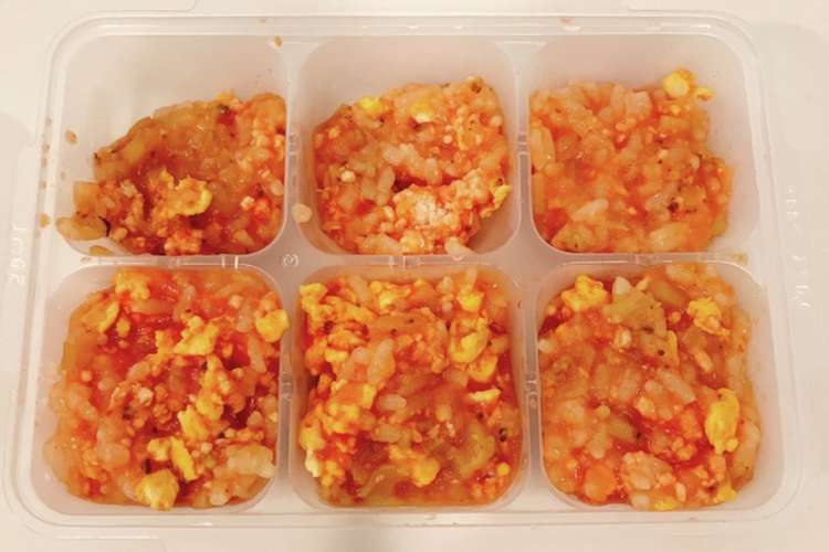 離乳食中期 後期 オムライス風おかゆ レシピ 作り方 By Tsmma クックパッド 簡単おいしいみんなのレシピが374万品