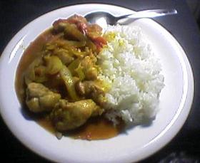 15分で作る☆トマトとチキンのカレー☆