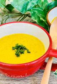 ベジタリアン対応かぼちゃの簡単スープ