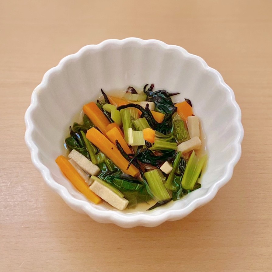 ホットクックで小松菜の煮浸しの画像