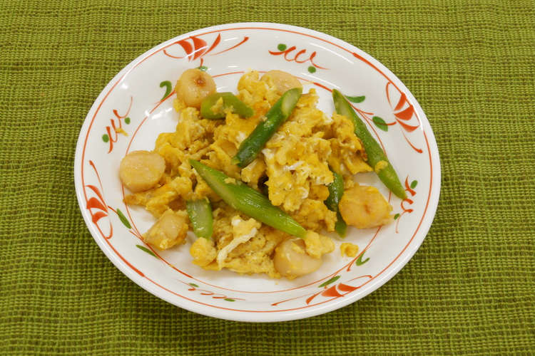 帆立とアスパラの卵炒め レシピ 作り方 By 北海道 クックパッド 簡単おいしいみんなのレシピが377万品