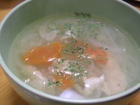 ほっこりあったか★鶏とトマトのスープ