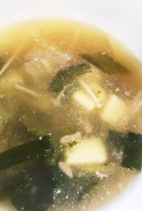 合い挽き肉の韓国風スープ