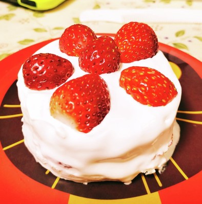 ポケモン蒸しパンでミニホールケーキ☆の写真