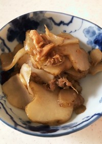菊芋とツナ缶の甘辛炒め