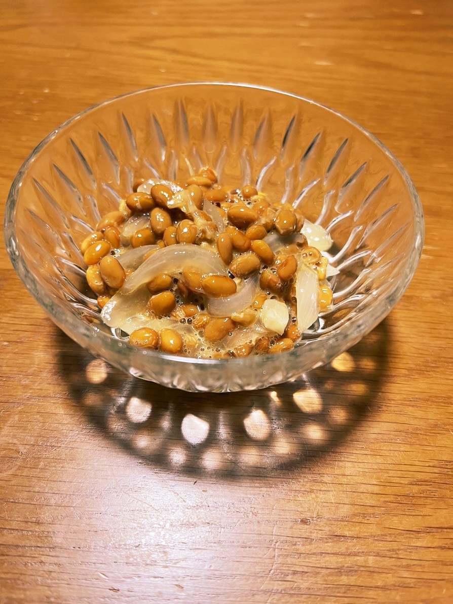黒酢蜂蜜玉ねぎ酢納豆の画像